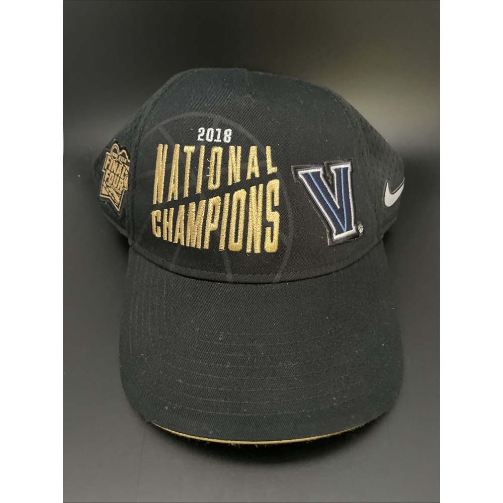 Nike Villanova Wildcats 2018 National Champions NCAA Black Locker‎ Room Hat NEW